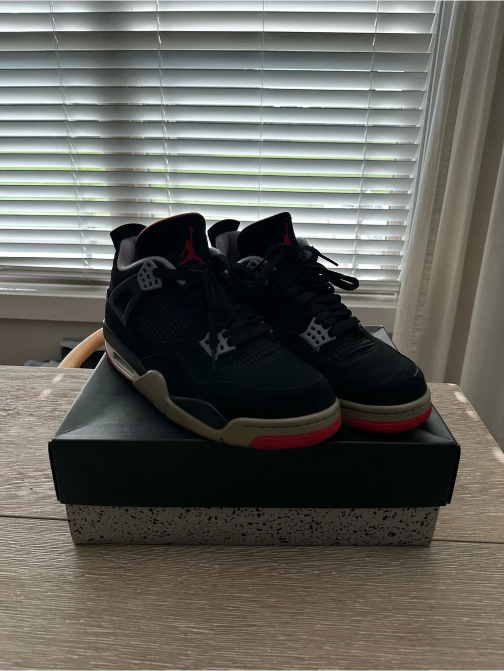 Air Jordan 4 Retro Black/Red & Cement Grey